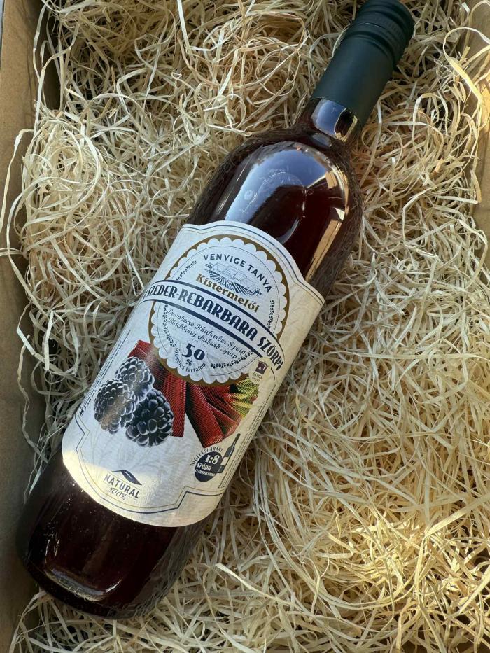 Venyige tanya - Szeder rebarbara szörp 750 ml